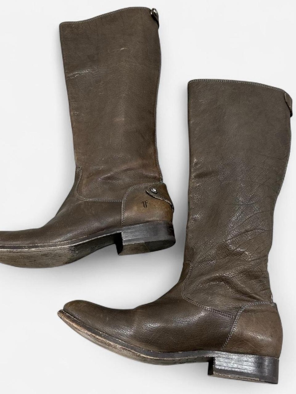 Frye Men's Dark Brown Leather Tall Western Boots